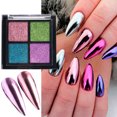 thumbnail image 4 of Nail Art Powder Glitter Long Lasting Colorful Chrome Mirror Pigment Nails Decorations DIY Powder for Makeup, 4 of 8