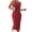 Red, variant on Ltctricy Women's Bodycon Midi Dress Sleeveless Halter Crew Neck Ribbed Knit Slimming Summer Dresses Night out Tank Dress