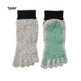 thumbnail image 1 of maskred Prevent Foot Injuries On Any Adventure With 5 Toe Cut Resistant Socks Grey Is Gray green Black bin 1Set, 1 of 6