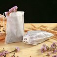 thumbnail image 4 of 100pcs/set Tea Bag Empty Loose Tea Leaf Pouch Drawstring Tea Infuser; Tea Filter Fabric Herb Holder DIY Drink Filter Bag, 15x20cm, 4 of 9