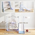 thumbnail image 3 of Qaba 4-in-1 Slide and Swing Set with Basketball Hoop, Climber, Light Blue, 3 of 9