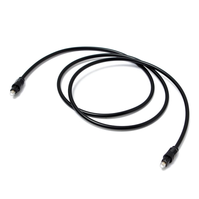 Shisuyan Optical Fiber Audio Extension Cable Black For Home Theater 1Set 118In