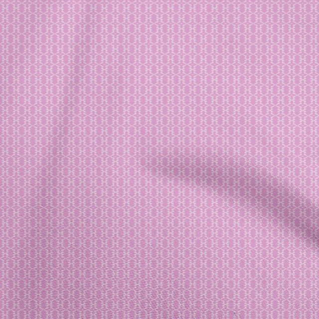 oneOone Georgette Viscose Pink Fabric Ikat Texture Craft Projects Decor Fabric Printed By The Yard 42 Inch Wide