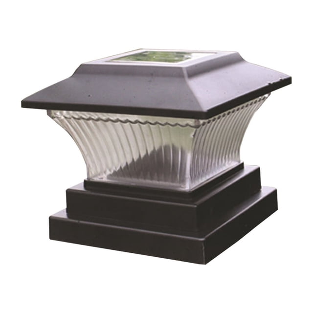 Solar Post Lights Outdoor Fence Cap Light for Posts Patio Garden Decoration White Lighting Black,Lighting Solar Outdoor Post Cap Lights Light for Fence