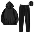 thumbnail image 4 of Yuyuzo 2 Pcs Pantalons de Survêtement pour Femmes Taille Haute Joggers à Cordon Bas Resserré Pantalons de Course Actifs avec Poches, 4 of 7