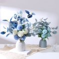 thumbnail image 1 of Artificial Flower Charming Exquisite Faux Silk Realistic Nordic Style Flower Bouquet for Home, 1 of 10