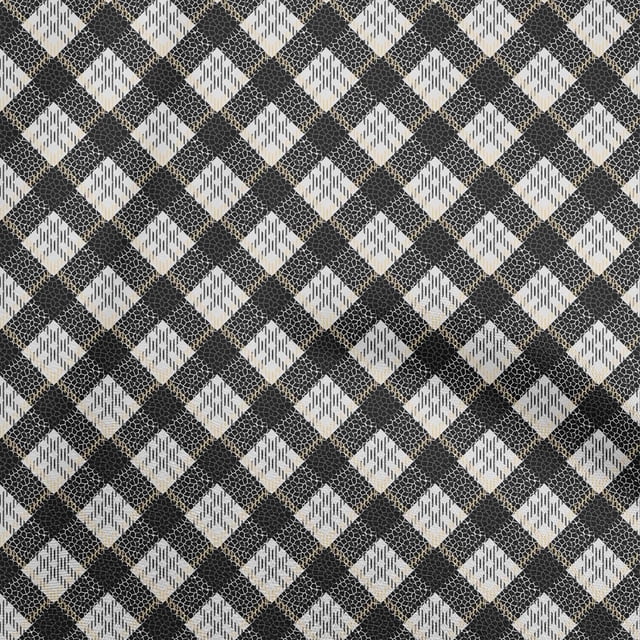 oneOone Cotton Flex Pale Yellow Fabric Check with Texture Sewing Craft Projects Fabric Prints by Yard 40 Inch Wide