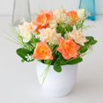 thumbnail image 2 of Imitation Potted Flower Rose Hotel Decoration Plastic Bookshelf Table Artificial Flower Pot for Office, 2 of 5