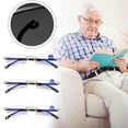 thumbnail image 2 of ZOUBAOQ Men Anti Blue Light Blocking Rimless Reading Glasses Hinge Spring Readers, 2 of 8