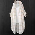 thumbnail image 2 of Pompotops Chemisier OL en Mousseline à Manches Longues pour Femmes Dames Décontracté Ample Hauts Blouse Liquidation, 2 of 3