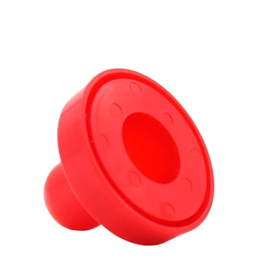 Air Hockey Pushers & Pucks Set, Red, 60mm Resin Handles & 51mm Pucks – Replacement Accessories with Felt Pads for Enhanced Grip & Control – Indoor Table Games
