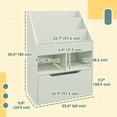 thumbnail image 3 of HOMCOM Kids Bookcase with Storage Drawer for Books, Reading Nook, Green, 3 of 10