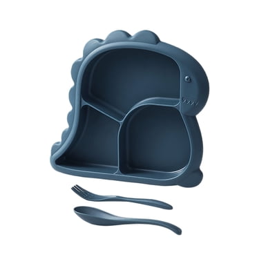Interesting Children's Plates Dinosaur Shaped with Tableware
