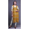thumbnail image 2 of Bimba Kurti Longue Droite pour Femmes Imprimée Indienne en Rayonne Slub Tunique à Manches 3/4, 2 of 6