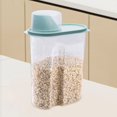 thumbnail image 4 of Oleegame 2PC Produce Storage 2.5L Kitchen Multi Grain Storage Tank Food Dry Goods Storage Box Plastic Sealed Tank Blue, 4 of 6