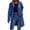 RYE1-Blue, variant on Brqkzdu Long Raincoats for Women Waterproof Lightweight Rain Jacket with Hood Snap Button Windbreaker Active Outdoor Trench Coat