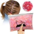 thumbnail image 1 of Girls Fashion Hair Ropes Disposable Elastic Rubber Bands Bulk Pack Colorful Stretch Ties for Stylish Hairstyles 1000PCS, 1 of 6