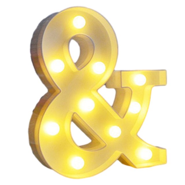 TopLLC Light Up Letters , LED Letters Lights Sign Alphabet And Number Big Lights Letter For Party Birthday Bar Battery Powered Christmas Decor Letter Lights on Clearance