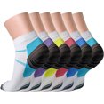 thumbnail image 3 of Baohd 2piece Moisture Wicking And Quick Drying Sports Socks For Women Foot Compression Socks Ankles Socks rose red L/XL 1Set, 3 of 6