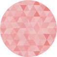 thumbnail image 1 of Ahgly Company Machine Washable Indoor Square Transitional Pastel Red Pink Area Rugs, 3' Square, 1 of 7