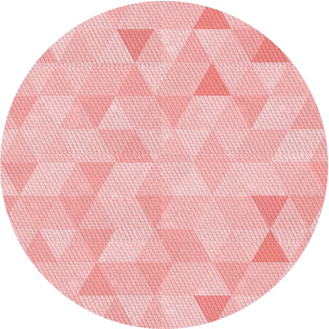 Ahgly Company Machine Washable Indoor Square Transitional Pastel Red Pink Area Rugs, 3' Square