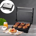 thumbnail image 1 of Steak Grill & Sandwich Maker, Foldable Non-Stick Ceramic Plate, Compact Countertop Appliance, 1-Piece, 1 of 9