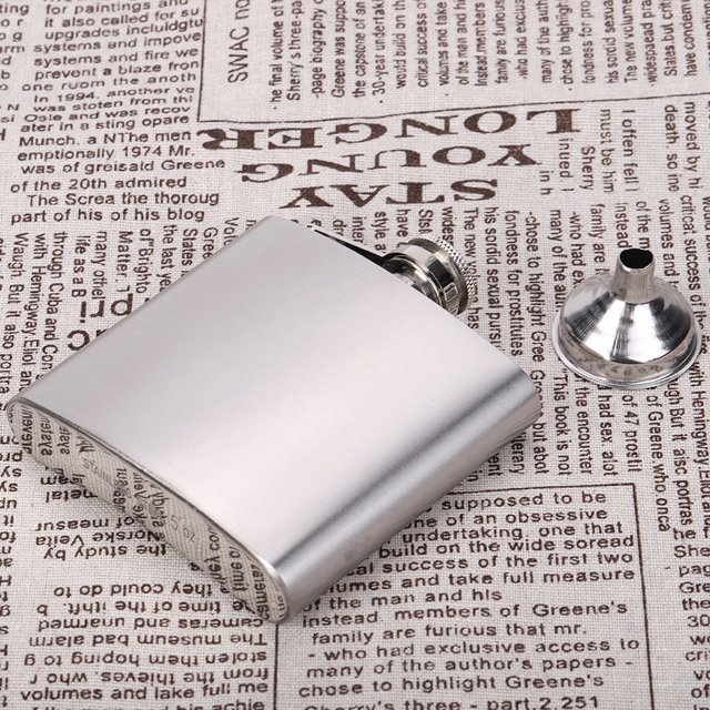 Stainless Steel Alcohol Flask,Portable Stainless Steel Wine Whisky Flask Wine Flask Exceptional Reliability