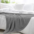 thumbnail image 2 of Unique Bargains Cotton Blanket Decorative Cable Knitted Throw Soft Knit Blankets, 2 of 10