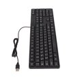 thumbnail image 3 of Fyydes USB Keyboard,Arabic Keyboard,Arabic Keyboard 104 Keys USB Interface Wired Design Black ABS Material Office Keyboard for Desktop Computers, 3 of 9