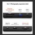 thumbnail image 2 of 8-in-One Smart Hub with Touch Screen CFexpress Type A/Type B 4K 120Hz Display 10Gbps 100W PD for Camera/Phones, 2 of 8
