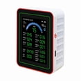 thumbnail image 1 of 18-in-1 Air Quality Monitor Air Quality Tester Pm2.5 Data Storage Download Air Quality Carbon Dioxide Detector White,1 x 18-in-1 Air Quality Monitor,White, 1 of 8