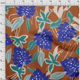 thumbnail image 4 of oneOone Cotton Flex Brown Fabric Abstract Tropical Floral Craft Projects Decor Fabric Printed By The Yard 40 Inch Wide, 4 of 4