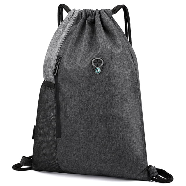 Riwcyla Gym Sack with Earphones Jack Drawstring -resistant Drawstring Bucket Bag Sack for Adults Teenagers