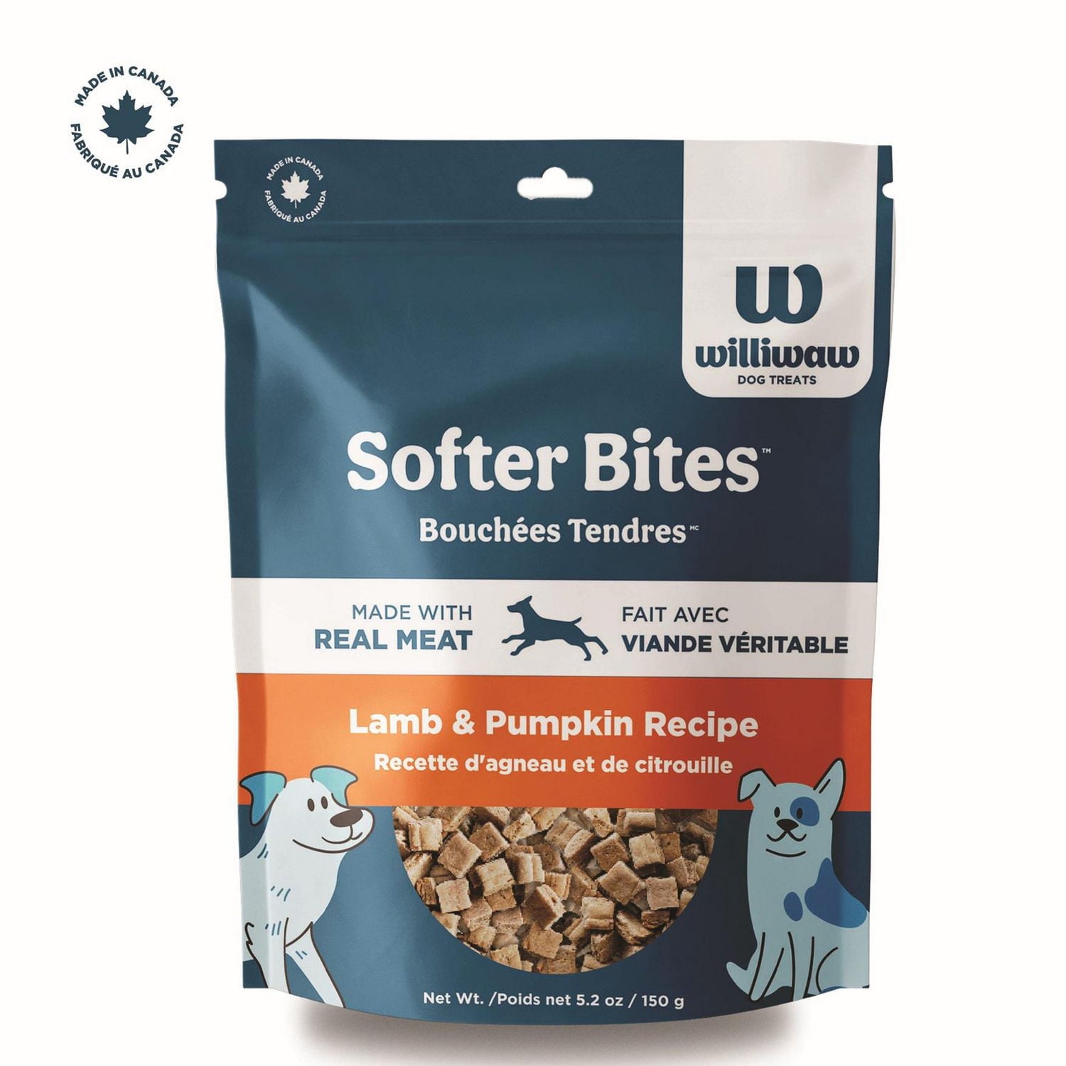 Williwaw Softer Bites Lamb & Pumpkin, Dog Treats, 150 g