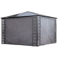 thumbnail image 2 of Sojag Turia 10 x 12 x 6 ft Grey Polyester Curtains, 2 of 7