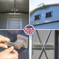 thumbnail image 4 of Arrow Select Steel Storage Shed Steel Storage Shed, 6x4, Blue Grey, 4 of 8