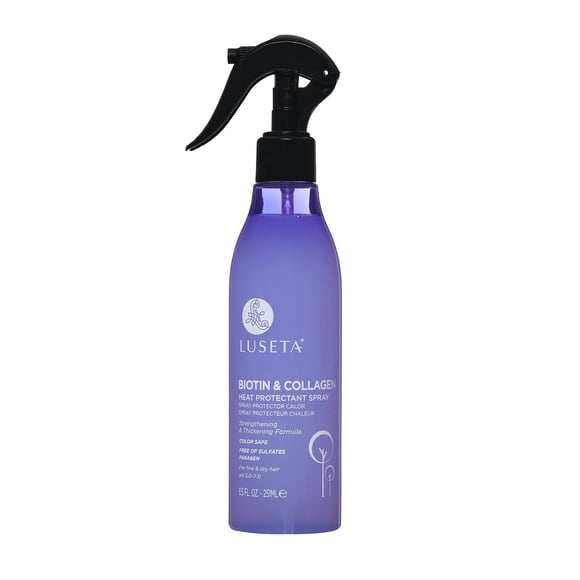 Luseta Biotin & Collagen Heat Protection Spray Preventing Heat-induced Hair Breakage for Styling for Women and Men 8.5oz