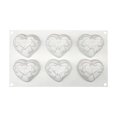thumbnail image 2 of Silicone Cake Mold Multi-Heart Mousse Cake Silicone Mold Valentine's Day Baking Decorations(White,1Pcs) Rkxzt, 2 of 7