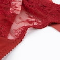 thumbnail image 4 of Soutien-gorge Balconnet Demi-Bonnet Non Doublé en Dentelle pour Femme à Armatures, Transparent, et String Transparent, 4 of 5