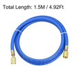thumbnail image 1 of Refrigerantion Charging Hose 1/4 To 5/16 Sae Thread 4.92Ft 800Psi Tube Hvac Hose, 1 of 8