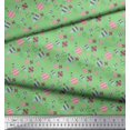 thumbnail image 3 of Soimoi White Poly Georgette Fabric Stripe & Paisley Decor Fabric Printed Yard 52 Inch Wide, 3 of 3