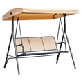 thumbnail image 1 of Outsunny Balançoire 3 Places avec Housse, Beige, 1 of 10