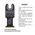 thumbnail image 4 of WETOOLPLUS 9-Pack Oscillating Tool Blades with Adapter, Compatible with Rockwell RW8981K Old & New Models, Universal Fit Multitool Saw for Wood Metal Plastic, Bi-Metal End Cut Kit, 4 of 5