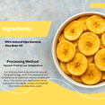 thumbnail image 3 of FRUVEGA Vacuum Fried Banana Chips – 100g Resealable pack  | Crispy & Naturally Sweet | 66% Less Fat | No Added Sugar | Healthy Snack, 3 of 8