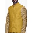 thumbnail image 4 of Atasi Mens Kurta Pajama Jacket Indian Mandarin Collar Printed Ethnic Wear Set, 4 of 5