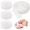 thumbnail image 1 of 4 Rouleaux de Filetage pour Viande, Filetage en Coton Blanc de 16,4 Pi pour Viande, Volaille et Jambon, Filet pour Bœuf, Ficelle de Boucher pour la Cuisson du Jambon et la Fabrication de Saucisses, 1 of 6