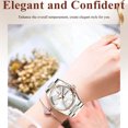 thumbnail image 2 of POEDAGAR Luxury Watch for Woman Quartz Waterproof Luminous Date Week Stainless Steel Watches Clock, 2 of 8