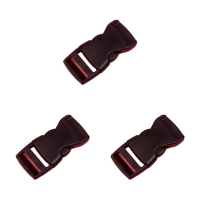 ZheElen 10pieces Easy To Buckle Strap With Multi-Color Clasp Belt Buckles ABS Release Buckle Hook Buckle Versatile Convenient black 3Set