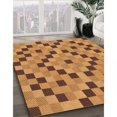 thumbnail image 3 of Ahgly Tapis d'Intérieur Lavable en Machine Carré Acajou Brun, 8 Pieds Carré, 3 of 7