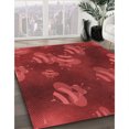 thumbnail image 3 of Ahgly Company Tapis Rectangulaire Lavable en Machine Intérieur Transitionnel Rouge Tomate, 5 Pieds x 7 Pieds, 3 of 7